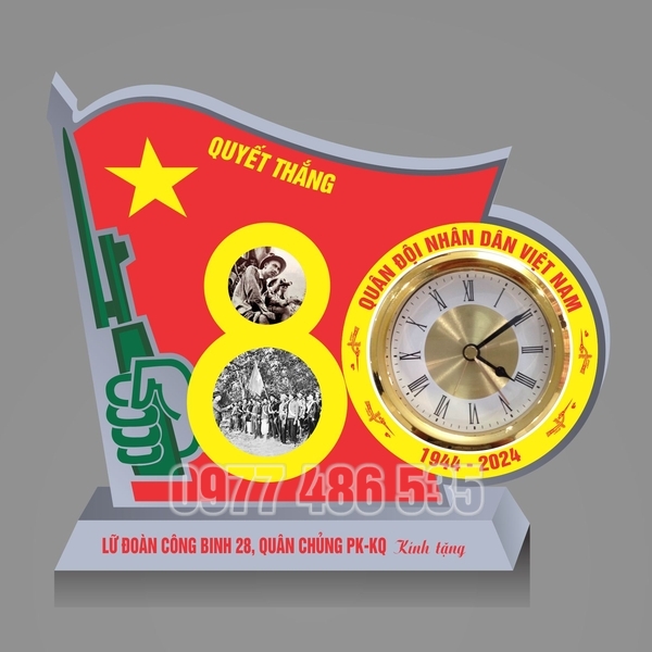 Đồng hồ pha lê mẫu 70