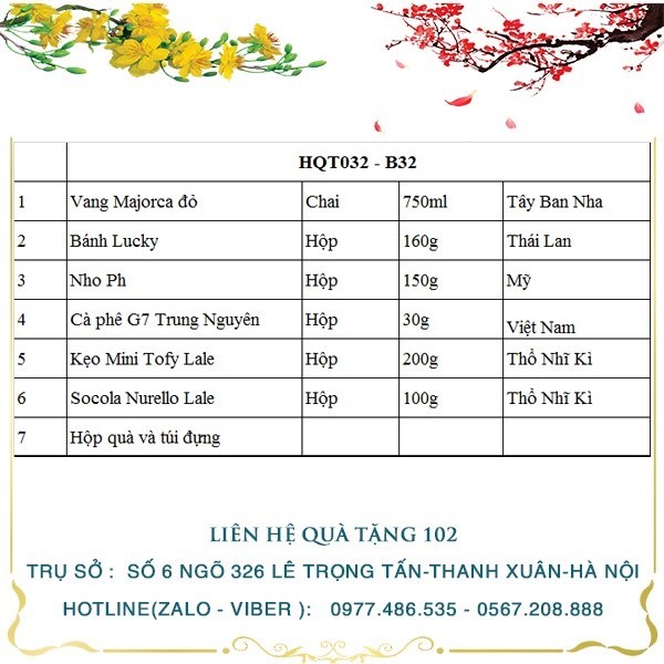 Hộp Quà Tết HQT032
