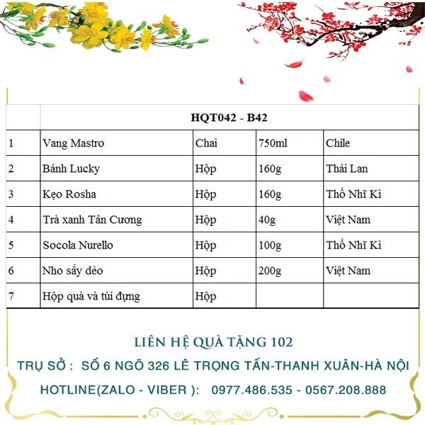 Hộp Quà Tết HQT042