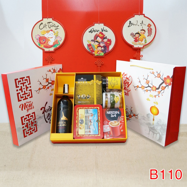 Hộp Quà Tết HQT110 - Quà Tặng 102