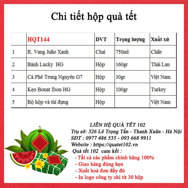 Hộp Quà Tết HQT144
