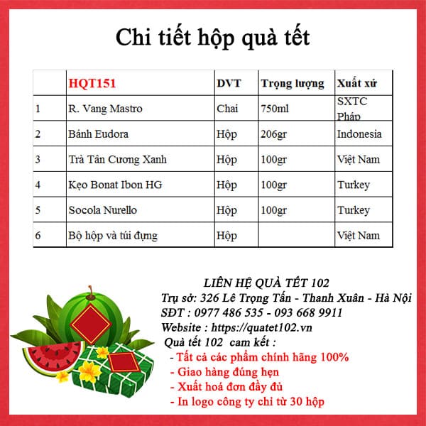 Hộp Quà Tết HQT151