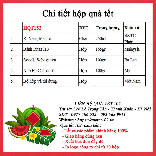 Hộp Quà Tết HQT152