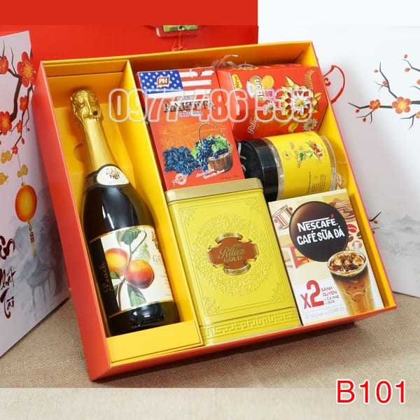 Hộp Quà Tết In Logo IQT031