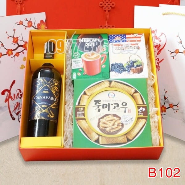 Hộp Quà Tết In Logo IQT032