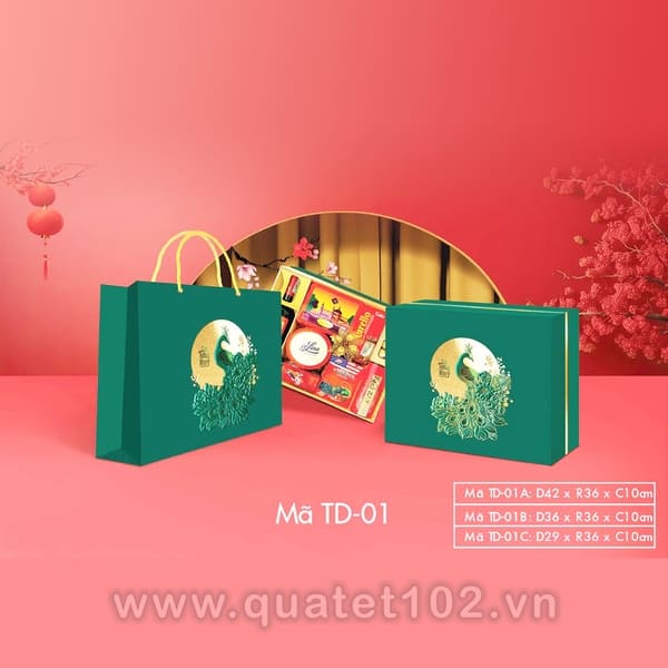 Hộp Quà Tết In Logo IQT032