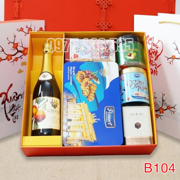 Hộp Quà Tết In Logo IQT034