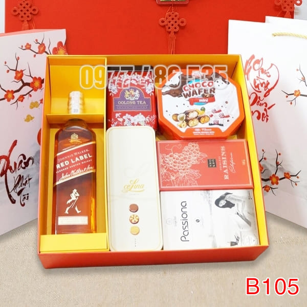 Hộp Quà Tết In Logo IQT035