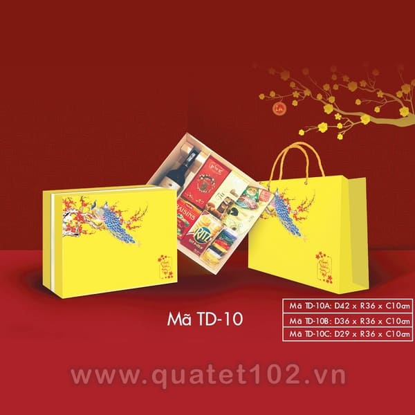 Hộp Quà Tết In Logo IQT035