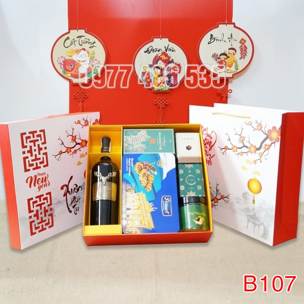 Hộp Quà Tết In Logo IQT037 - Quà Tặng 102