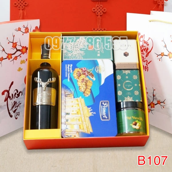Hộp Quà Tết In Logo IQT037