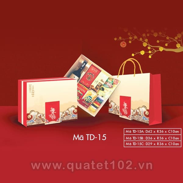 Hộp Quà Tết In Logo IQT038