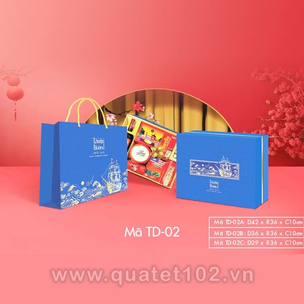 Hộp Quà Tết In Logo IQT039