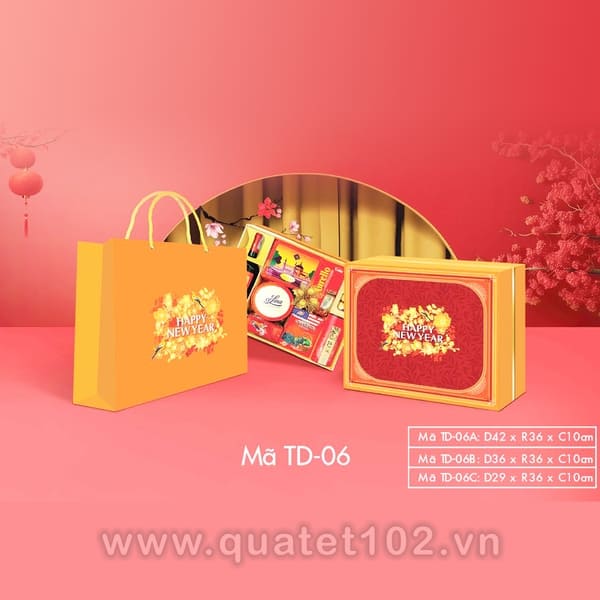 Hộp Quà Tết In Logo Iqt042, Giỏ Quà Tết, Hộp Quà Tết Doanh Nghiệp, Quà 