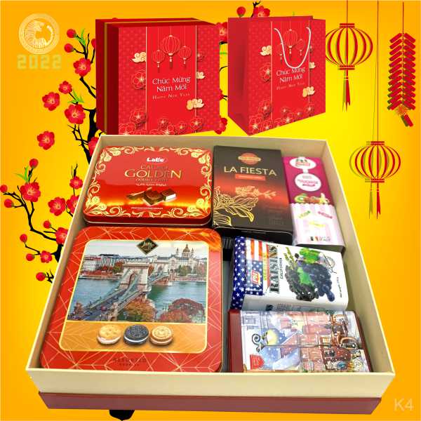 Hộp quà tết In Logo KR22004 - Quà Tặng 102