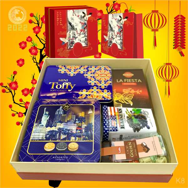 Hộp quà tết In Logo KR22008 - Quà Tặng 102