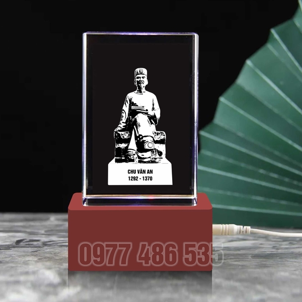 Pha Lê 3D Thầy Chu Văn An