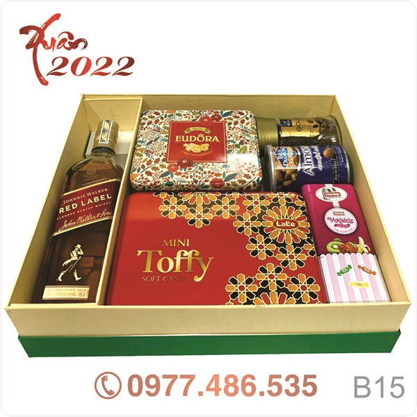 Hộp quà tết QT22015 - Quà Tặng 102