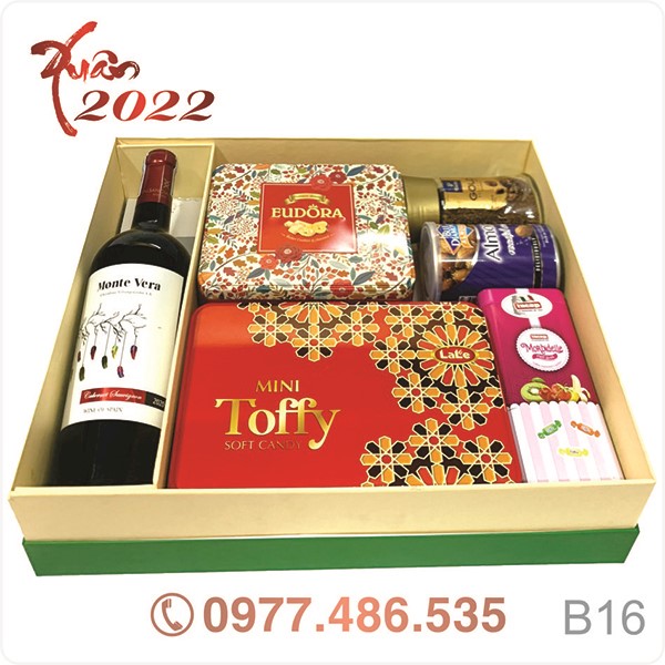 Hộp quà tết QT22016 - Quà Tặng 102