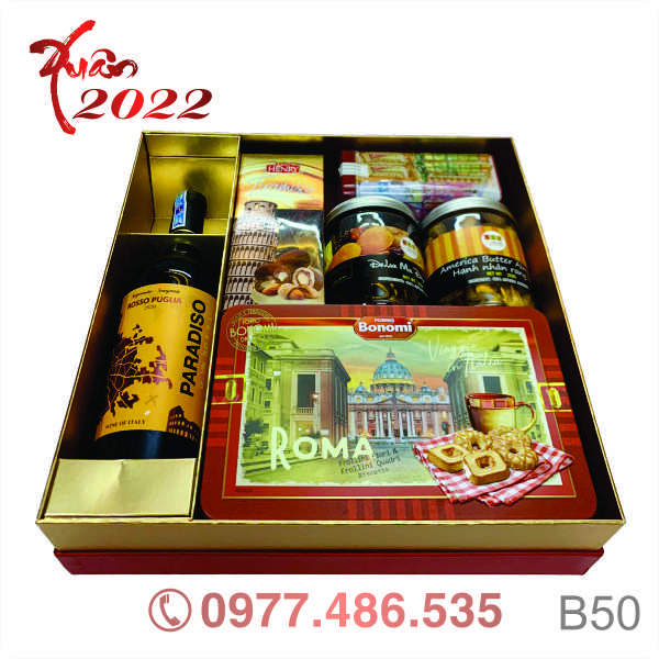 Hộp quà tết QT22084 - Quà Tặng 102